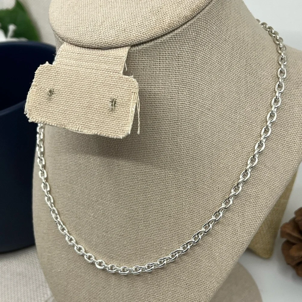 Timeless 925 Sterling Silver Rope Chain Necklace – 18” - Picture 5 of 16
